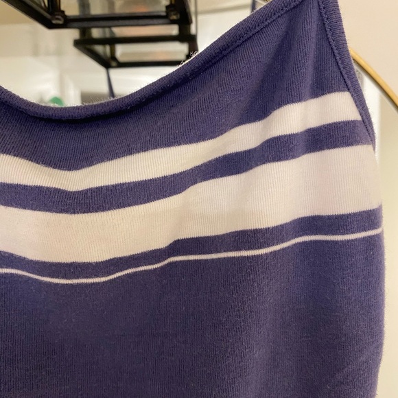 Navy and white Striped tank top - Picture 5 of 6
